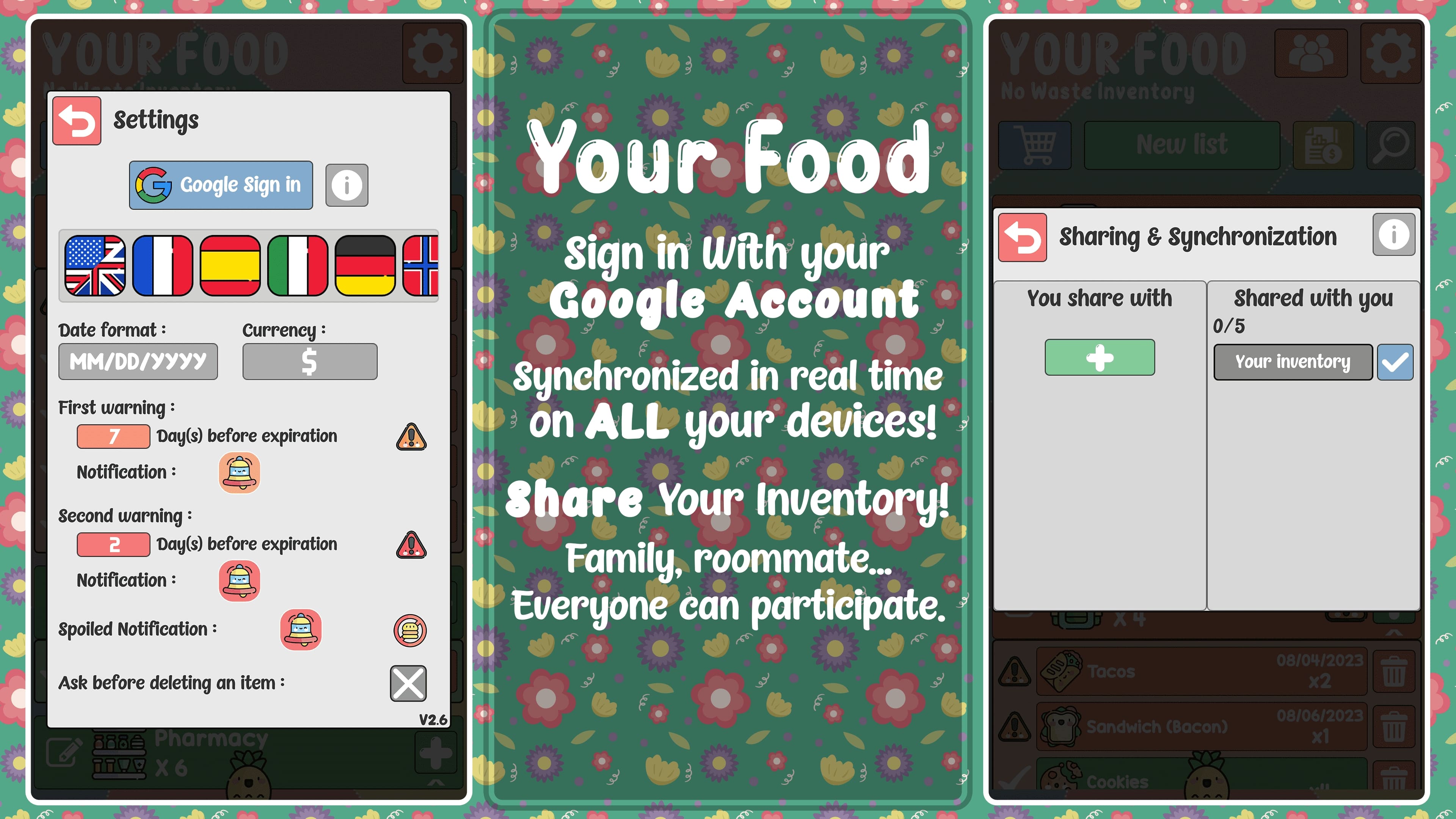 Your Food - No Waste Inventory - 1920 x 1080 Screen 8
